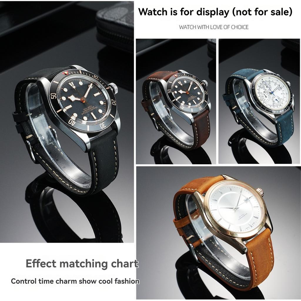XL Удлиненный 140+90мм Винтажный Ремешок для Часов 22мм 24мм для Panerai SElKO Casio Удлиняющий и Утолщающий Мужской Ремешок для Часов