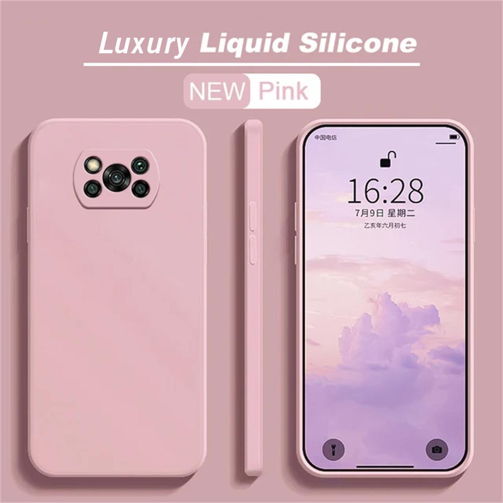 Мягкие чехлы для Xiaomi Poco X3 X3 Pro NFC X3 GT Pocox3 Pro, роскошные, оригинальные, из жидкого силикона, противоударные задние крышки для Poco x3 Pro