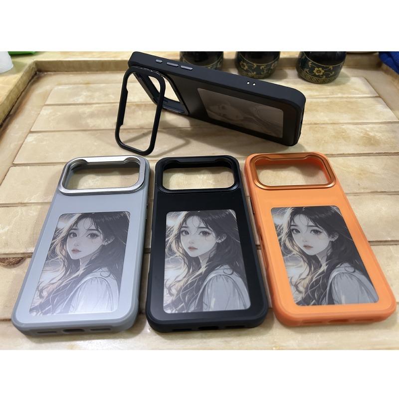 4-дюймовый HD Умный Чехол-Книжка с E-ink и NFC для iPhone 17 Pro Max 17 Pro 17 с Беспроводной Зарядкой Магнитные Защитные Чехлы