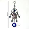 Blue Evil Eye Wall Hanging Hamsa Fatima Wind Chimes Lucky Amulet Blessing Protection Meditation Yoga Healing Pendant Home Decor