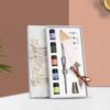 Crystal Dip Pen Feather Set Manual Gradient Color Writing Ink Pen Student Stationery Quill 17ml