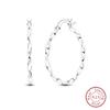 Charms Double Hoop Earrings For Women 100% 925 Silver Cubic Zircon Heart Star Moon Earrings Elegant Birthday Jewelry Gifts