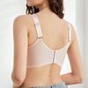 Women's Large Size Bras Ultra-thin Lace Underwireless Bras Breathable Gathered Adjustment Large Cup Bras