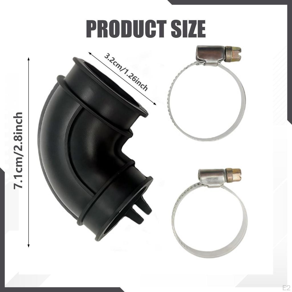 Комплект колена и хомутов для посудомоечной машины Патрубок от циркуляционного насоса к поддону WD24x33918 Замена