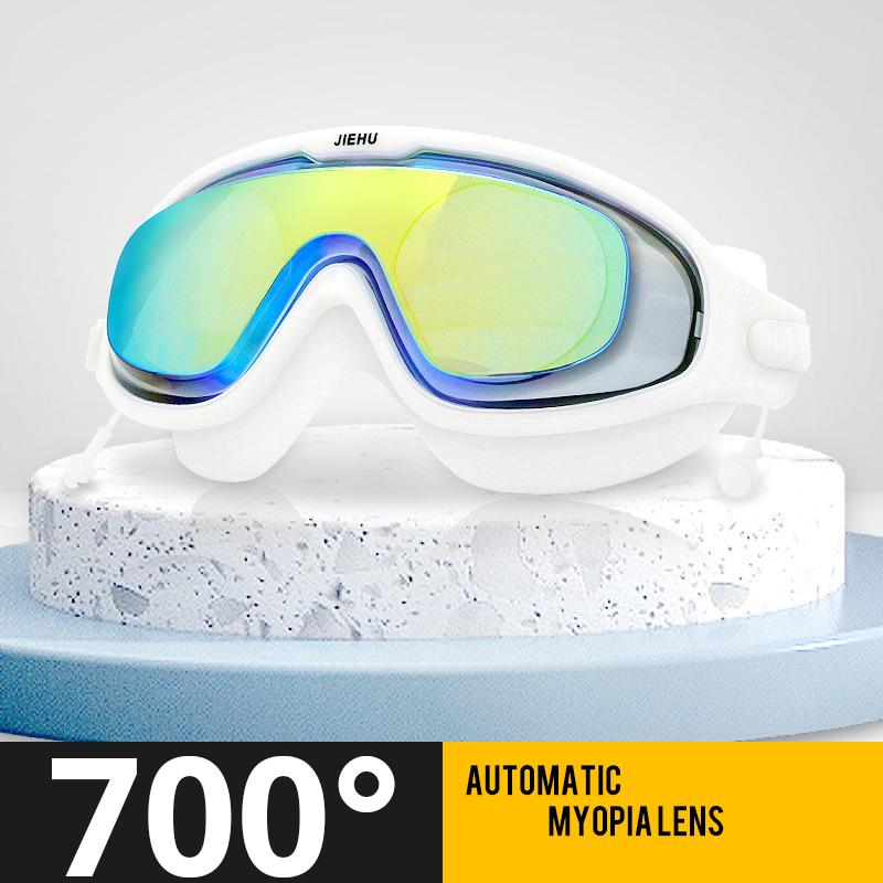 Очки для плавания при близорукости, оптические противотуманные очки для плавания, корректирующая маска для подводного плавания с диоптриями, бесплатные беруши и сумка для хранения