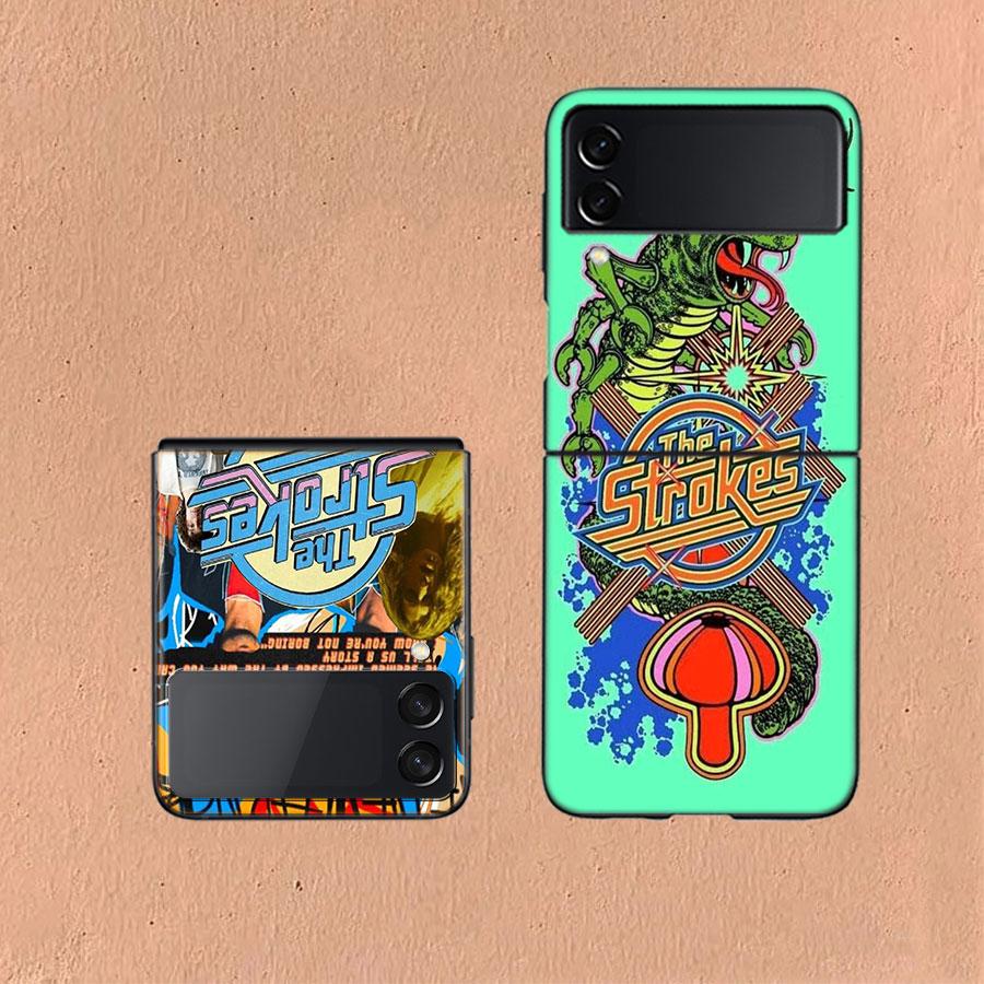 The Strokes Phone Case For Samsung Z Flip 6 7 5G Galaxy Z Flip 5 4 3 5G Cases Shockproof Hard Cover TPU