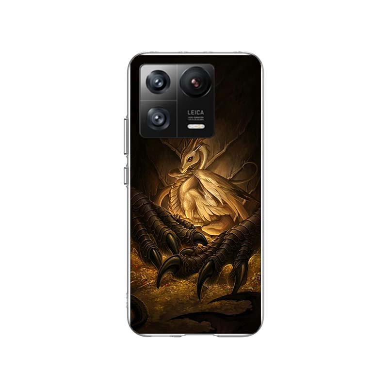 F-Fourth W-Wing Dragon Phone Case For Xiaomi 14 F7 Ultra Mi 15 Poco X7 X6 X5 Pro M6 M5 M5S F6 F5 F4 GT F3 Cover Coque TPU Soft C