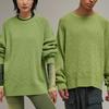 Y-3 Однотонный вязаный свитер с круглым вырезом и длинными рукавами, унисекс, зеленый IP7713