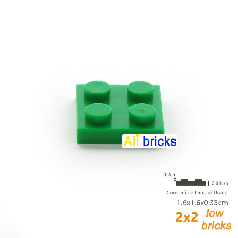 150 шт. Конструктор DIY Тонкие Фигурки Кирпичики 2x2 Точки Образовательные Творческие Размер Совместимый С 3022 Пластиковые Игрушки для Детей