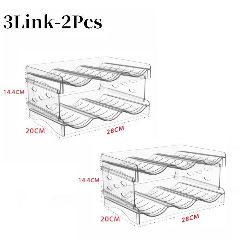 2 шт. утолщенная стойка для красного вина, прозрачная съемная стойка для хранения бутылок с водой, многослойная укладка, столешница для кухонного шкафа