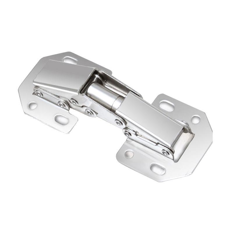 1PC New Steel Cabinet Hinges No-Drilling HoleHydraulic Buffer Hinge Kitchen Cabinet Cupboard Hinges Furniture Hardware