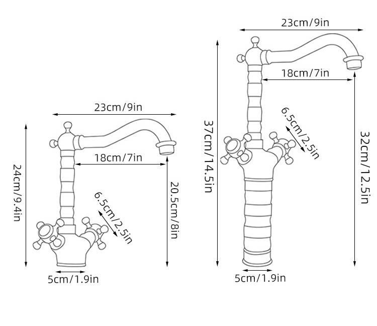 Золотой смеситель для раковины, смеситель для ванной комнаты, устанавливаемый на столешницу, с двумя ручками, черный смеситель для раковины, антикварный кухонный смеситель, хром