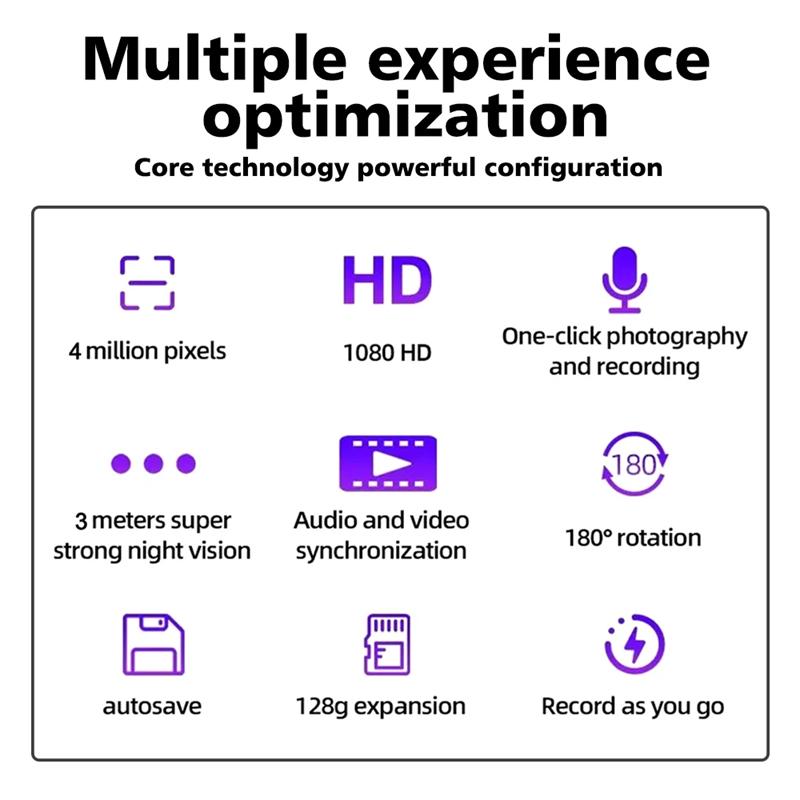 HD 1080P Мини-камера Портативный Цифровой Видеорегистратор Носимая Полицейская Маленькая Нательная Камера Инфракрасное Ночное Видение Спортивные DV-видеокамеры