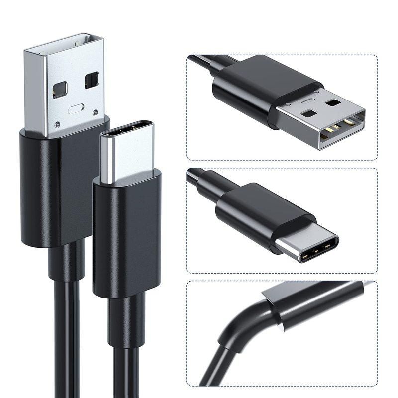 10FT USB-C Type C Charge Cable Cord Wire for Xbox Series X Core and Playstation 5 PS5 DualSense Wireless Controllers (Black)