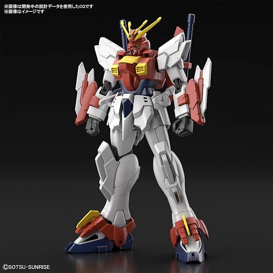 HG Gundam Breaker Battlogue Blazing Gundam 1/144 Масштаб Пластиковая модель с цветовой кодировкой