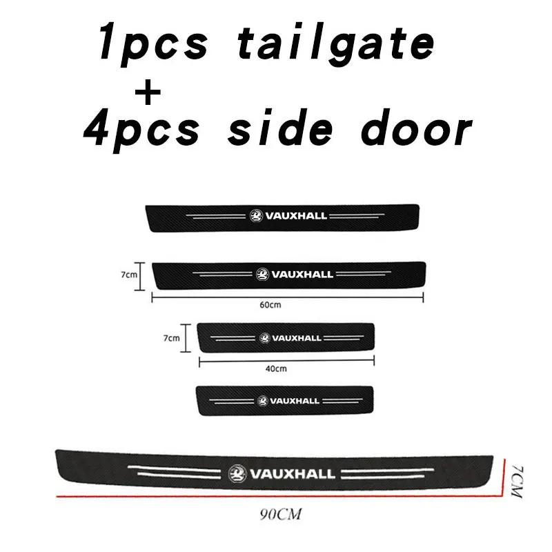 AAIU1 New Car Door Sill Plate Protector Stickers For Vauxhall Opel Corsa D Astra G GTC J H Vectra Zafira Meriva Junior car Accessories