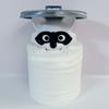 Cute  Raccoon  Toilet   Paper  Holder Playful Bathroom Decor  With  Trash Can  Lid  Cover Unique Gift Idea Funny Home Accessory