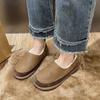 Fashion Winter Women's Cotton Shoes Fashion Round Toe Walking Shoes for Women High Quality Comfortable Casual Sneakers Women Plush Flats