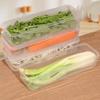 Коробки для хранения в холодильнике, контейнер для свежих продуктов с луком-пореем, контейнер для продуктов, криспер для холодного хранения, герметичный органайзер для холодильника с крышкой, банки