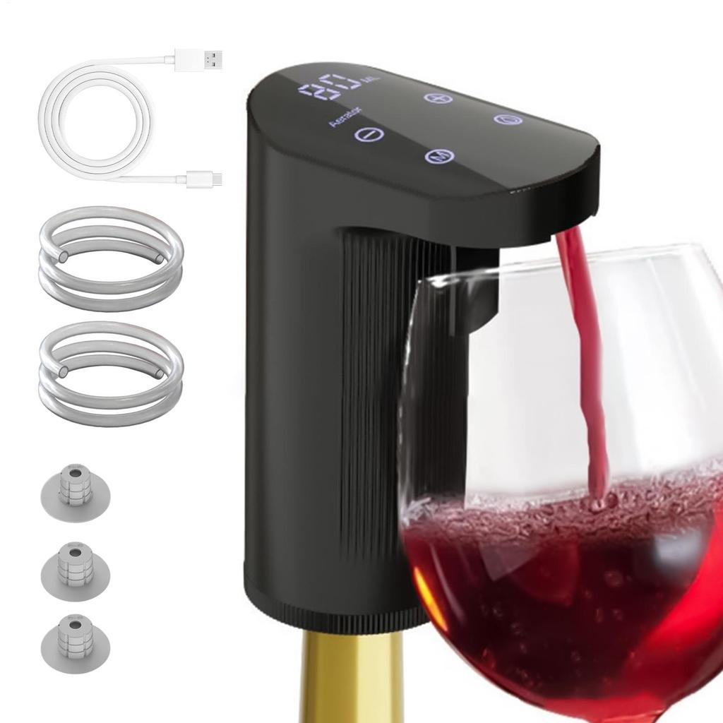 USB Rechargeable Electric Wine Decanter Wine Aerator Pourer Mini Automatic Whiskey Water Dispenser Wine Dispenser Wine Accessory