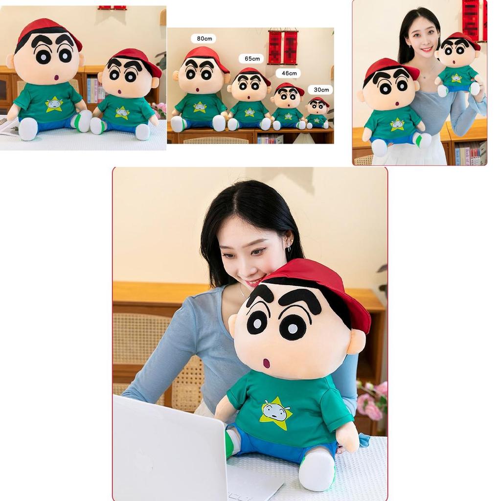 Adorable Crayon Shin Chan Plush Toy In Hoodie Design Soft And Cuddly Doll For Kids