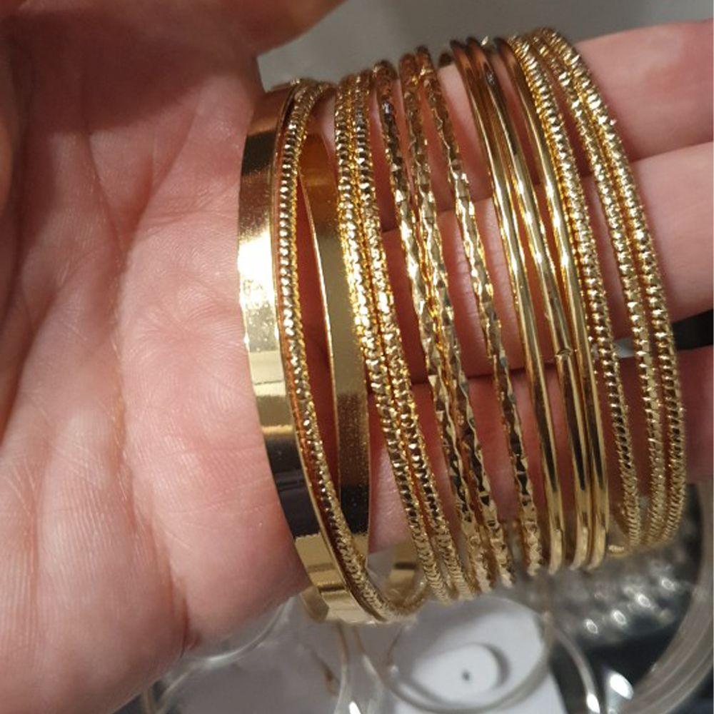 Temperament Bohemian Gold Color Wide Side Wrist Bands Women Bracelets Korean Bangles Hands Jewelry