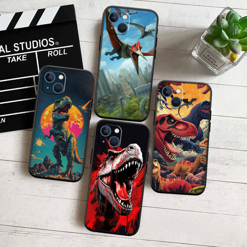 MH40 Чехол для телефона с динозавром для iPhone 7 8 11 12 13 14 15 16 17 16E XS Pro Max XR X SE Air