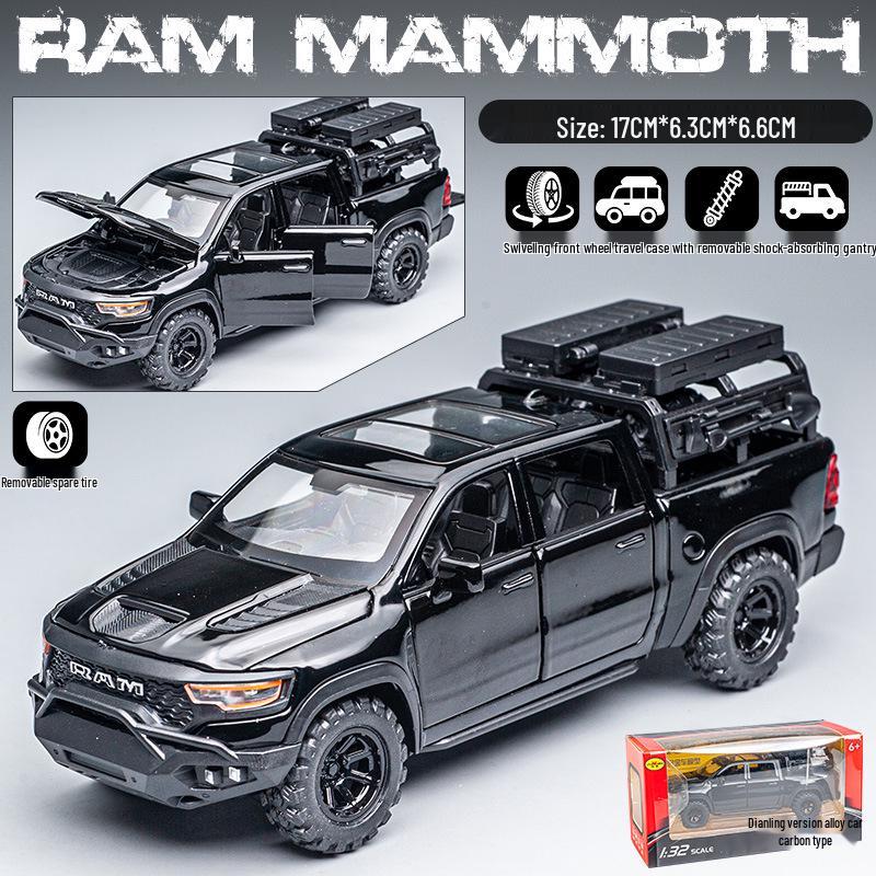 Dodge Tyrannosaurus Mammoth 1/32 Сплав Модель Внедорожника Игрушка Украшение