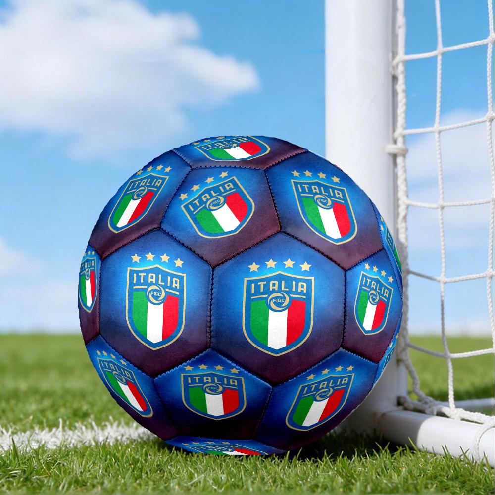 Italian Football Crest Printed Size 5 Soccer Balls, High-Quality, Anti-Slip, Protective Football, A Unique Gift , Birthdays, Christmas Gifts
