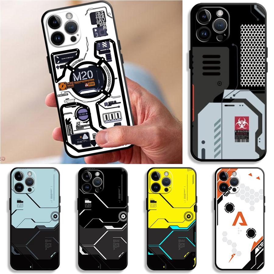 Ретро-меха стиль Чехол для телефона для Apple iPhone 17 Pro Max XR XS MAX 12 14 11 13 17e Air 15 Pro 7 8 16