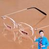 Сверхлегкие безрамные асферические очки для чтения с пружиной памяти для пожилых людей