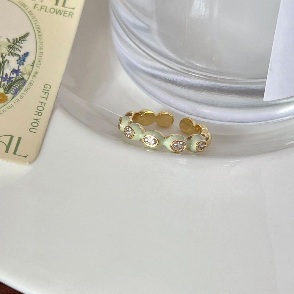 Elegant French Adjustable Style Ring For Women With Unique Geometric Design In Material Copper