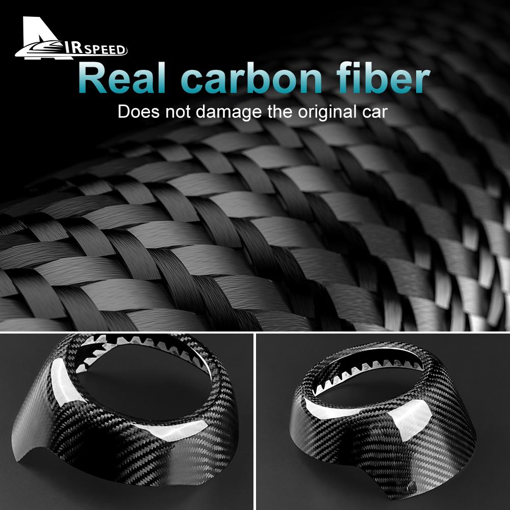 Real Hard Carbon Fiber Sticker For Subaru WRX/ WRX STI 2022 2023 2024 2025 Car Steering Wheel Center Cover Interior Accessories