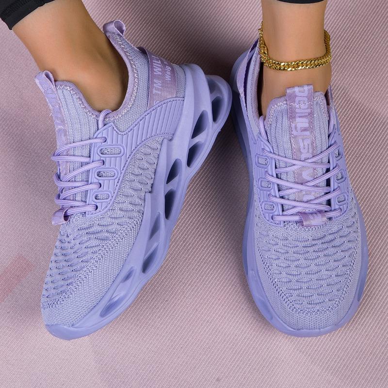 Легкие спортивные кроссовки для женщин и мужчин Four Seasons большого размера Flyweave Fitness Jogging Shoes