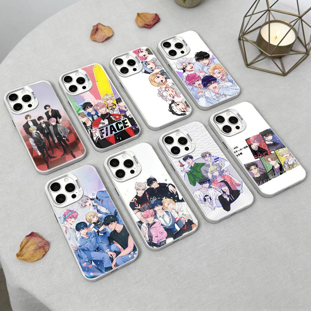 Чехол для телефона W-Webtoon-EACE для iPhone 16 17 15 14 12 13 Pro Max Белый цвет Ударопрочный чехол
