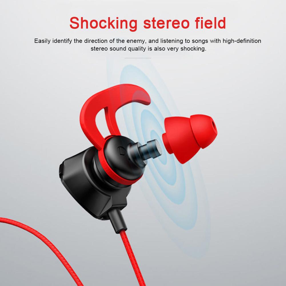 Gaming Wired Earphone 3.5mm Headset with Mic Headphones for PS4 PUBG 3.5mm Phone 3D Earbuds