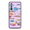 Мультяшный милый чехол для телефона с рыбками Для Realme 12 11 10 9 8 5G 7 6 GT5 GT3 GT2 Pro Plus C21 C11 C25 C35 Для GT Neo 2 3 3T 5 Чехол