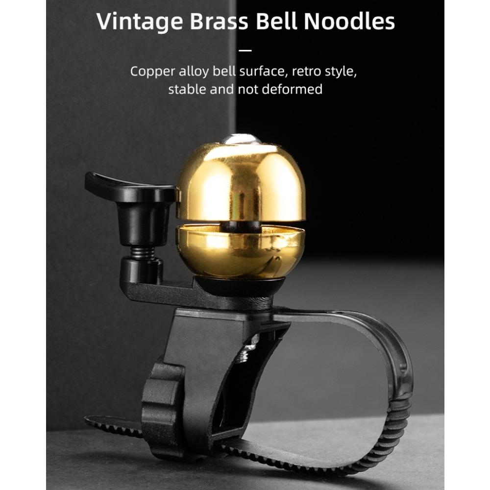 1 Pc Bicycle Mini Bell Retro Mini Ball Shaped Quick Detachable Copper Bell Mountain Bike Horn Bicycle Equipment2
