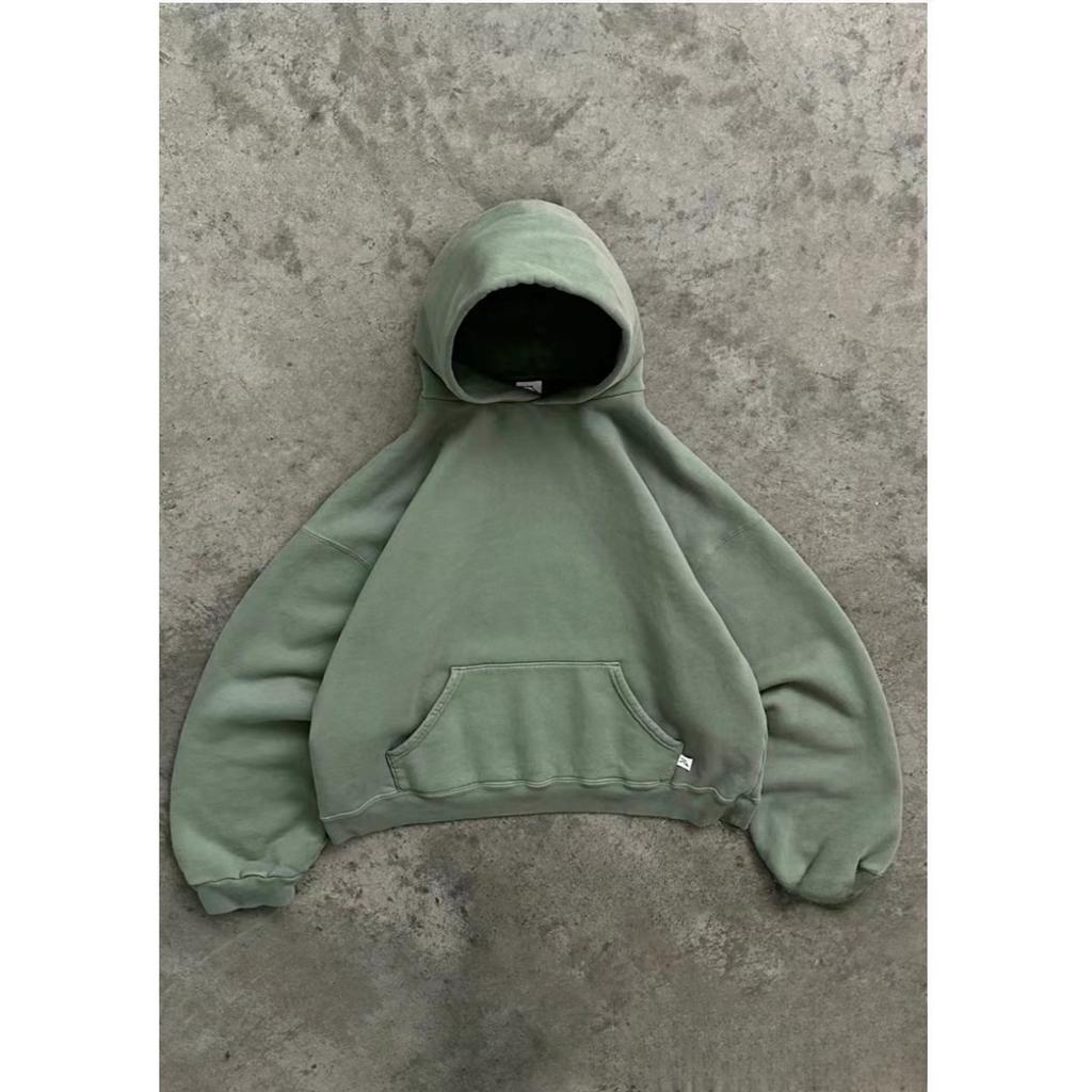 RogueWave European and American Fashion Loose Hooded Solid Color Street Sports Top