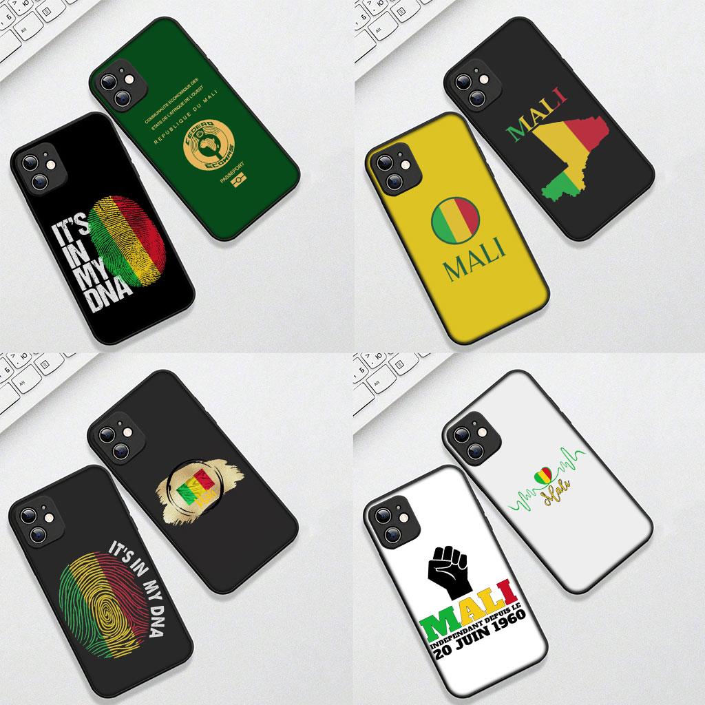 Mali Flag Emblems Casing Phone Cover for Apple iPhone 17 16 14 15 Pro Max Plus 15+ 16E XR ProMax Air 16+ Soft Case