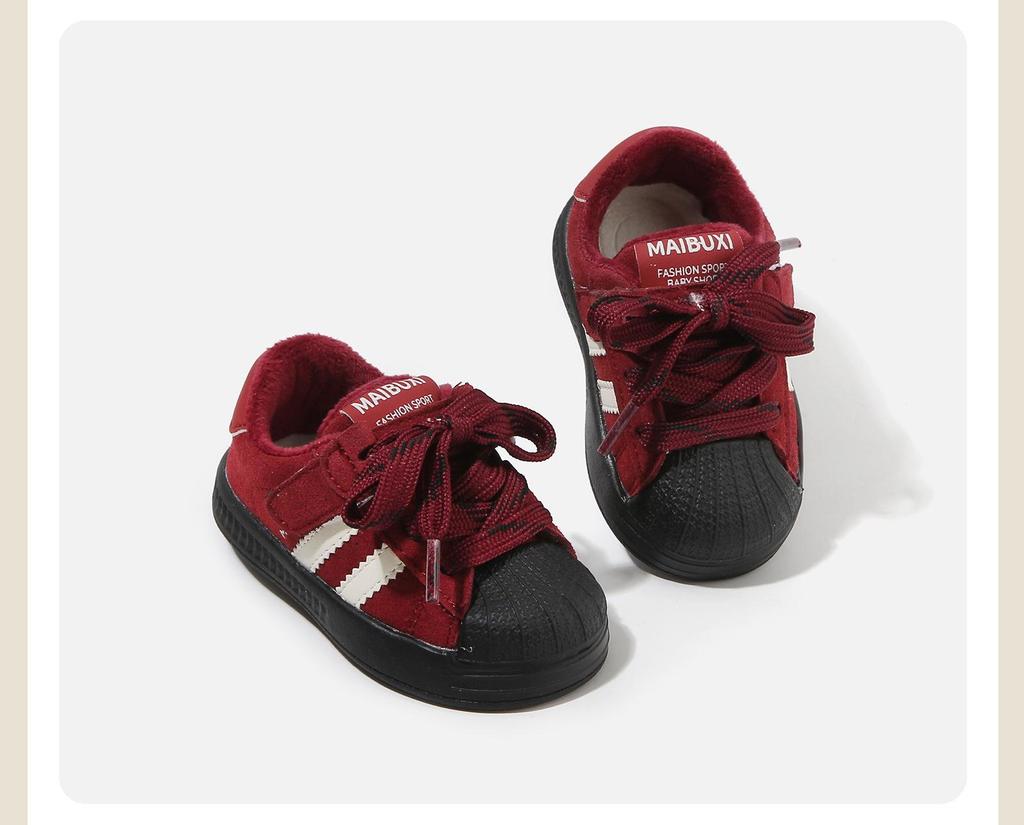 Зимние хлопковые ходунки для младенцев и малышей 2025 года с защитой мыска для мальчиков и девочек