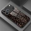 Закаленное стекло с текстурой темных трещин для телефона iPhone 11 12 13 14 15 16 17 Pro Max 17 Air 7 8 Plus XS X XR Чехол