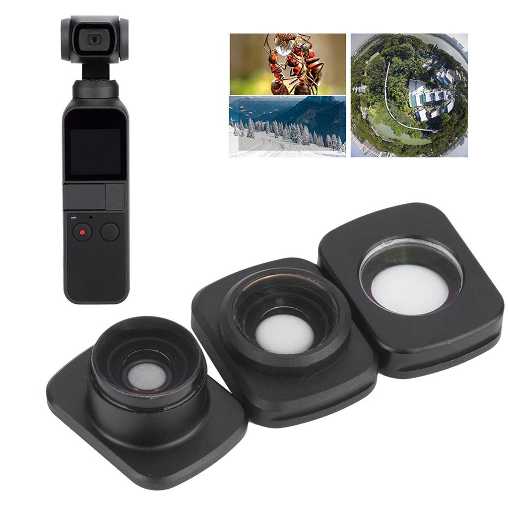 For OSMO POCKET Camera Accessories Micro Wide Angle/10X Fisheye Filter Lens Set