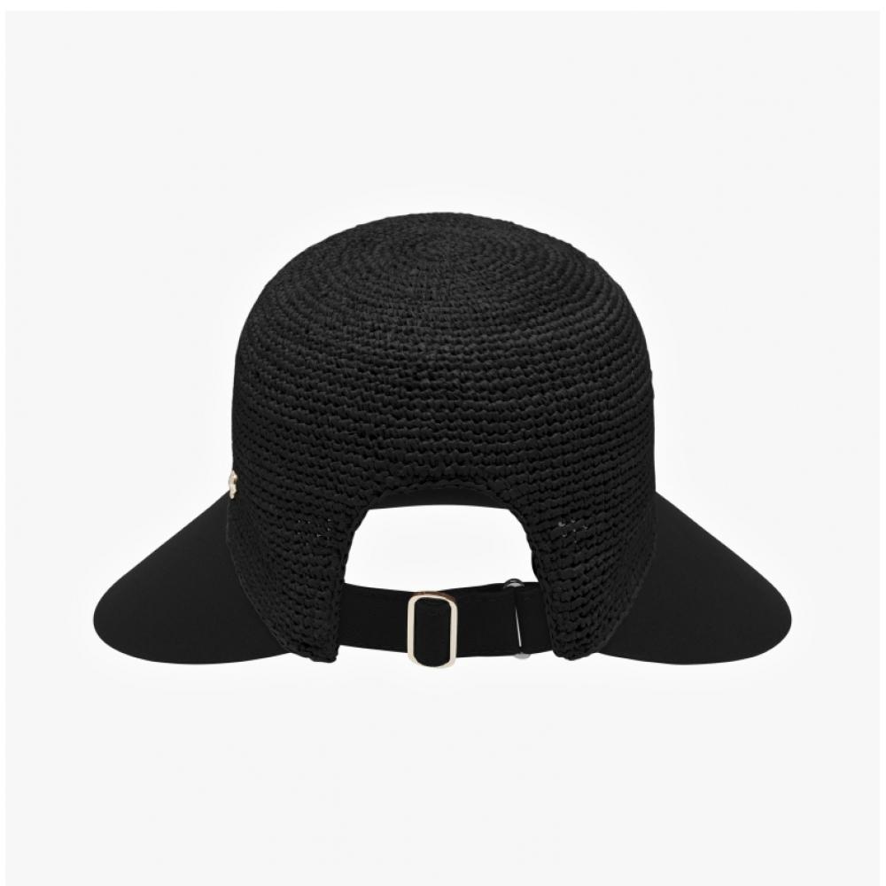 Хелен Камински Blaze Угольно-черный козырек Солнцезащитная шляпа50530