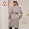 Astrid 2024 осенний длинный женский плащ, женская ветровка, двубортная верхняя одежда с поясом, пальто, женская куртка, одежда DS-7275