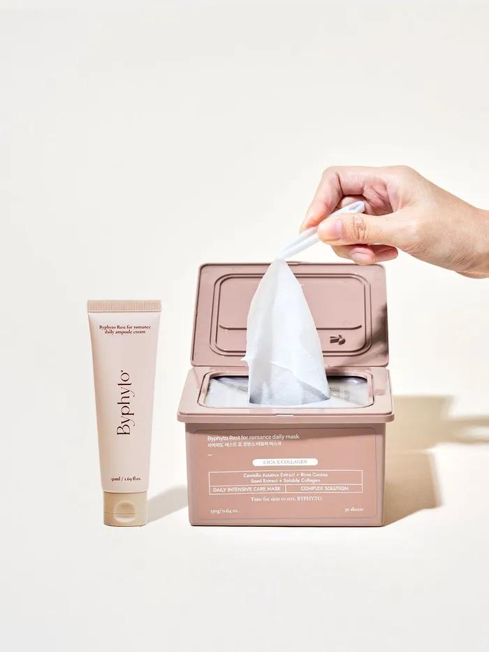 [Byphyto] Набор из 2 средств для быстрого ухода (Ампульный крем + Выдвижная маска-пленка)