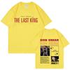 Графические футболки с изображением рэпера Дона Омара The Last King Tour Мужские Женские Горячая Распродажа Футболка с коротким рукавом Круглый вырез Хлопок Свободная одежда Унисекс