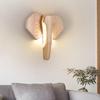 Светодиодный настенный светильник в виде головы слона в скандинавском стиле из дерева, минималистичный настенный светильник в виде животного из ясеня, светильник для спальни, коридора, лофта, декоративное освещение