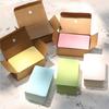 100pcs/box Blank Kraft Paper Card Colorful Message Thank You Card Writing Card  Label Bookmark