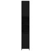 Bathroom Cabinet Black Oak Effect 30 x 30 x 183.5 cm